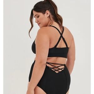 Torrid high waist swim bottoms